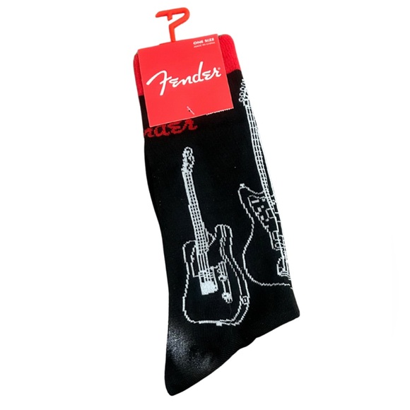 Fender Guitar Crew Socks | Men’s O/S | NWT - Picture 1 of 2